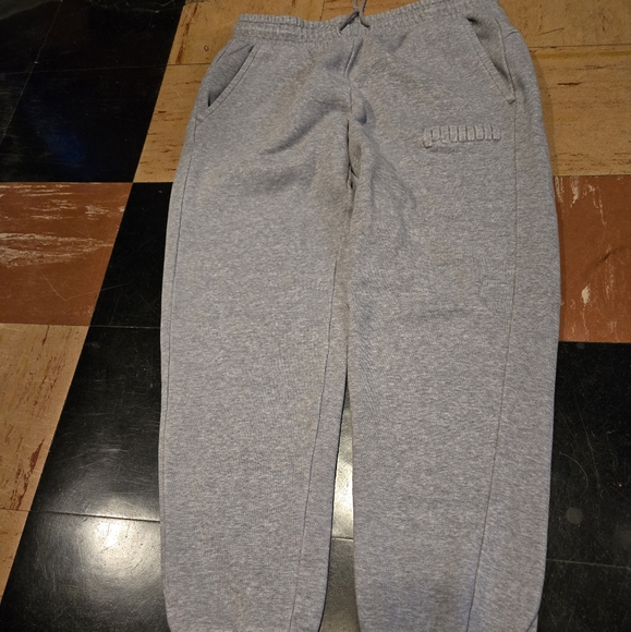 Puma sweatpants joggers gray mens size medium GUC - Picture 1 of 8